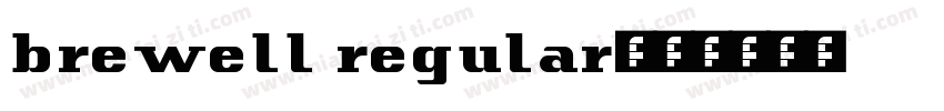 brewell regular字体转换